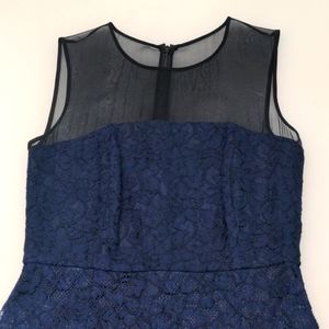 diane von furstenberg - Navy lace dress